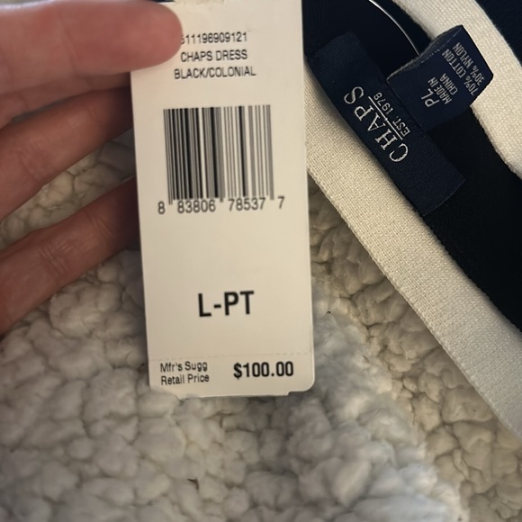 Chaps Classic Black/Colonial Dress Large - Picture 4 of 8